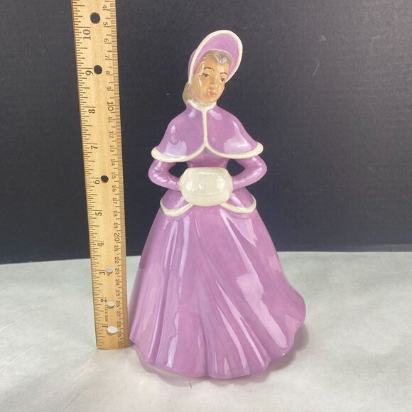 Vintage Holland Mold Victorian Lady With Muff Figurine - Picture 9 of 9